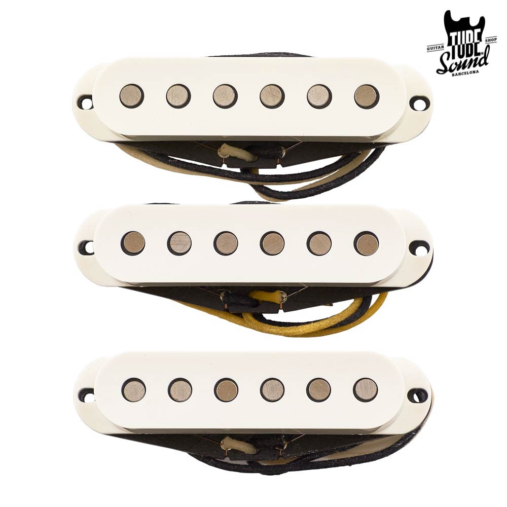 ギター Lollar Pickups Blond NPU&MPU Set Lollar Strat Dirty Blonde Pickup Set, White | Humbucker Music